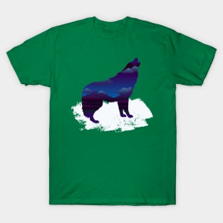 Wild Wolf Howling T-Shirt